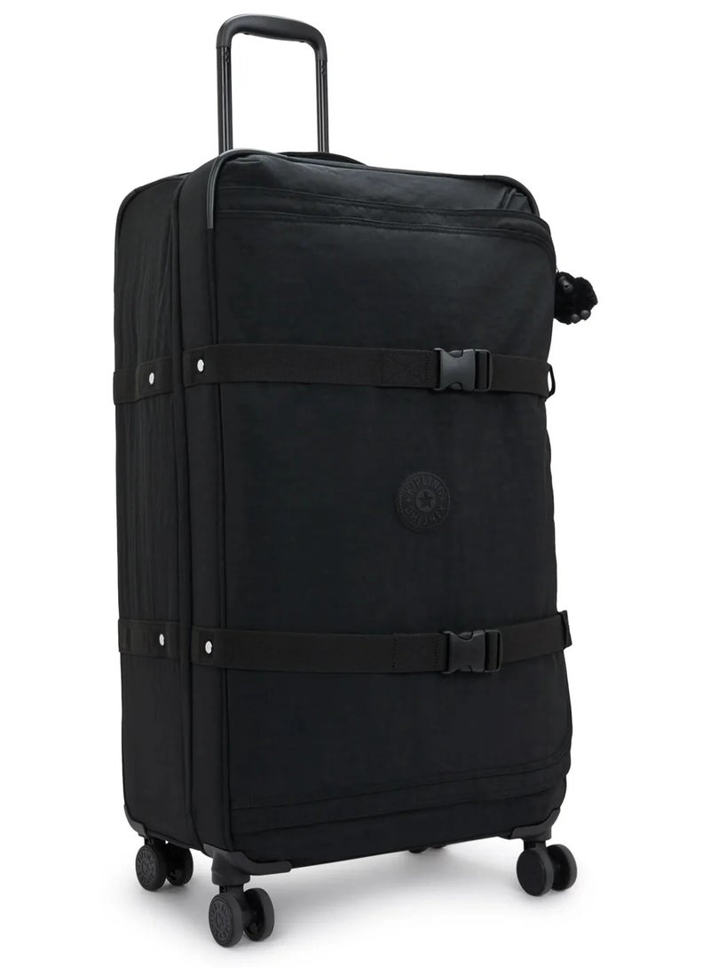 kipling Spontaneous 78 Cm Large 4-Double Wheeled Check-In Luggage Trolley Suitcase - Black Noir - Image 5